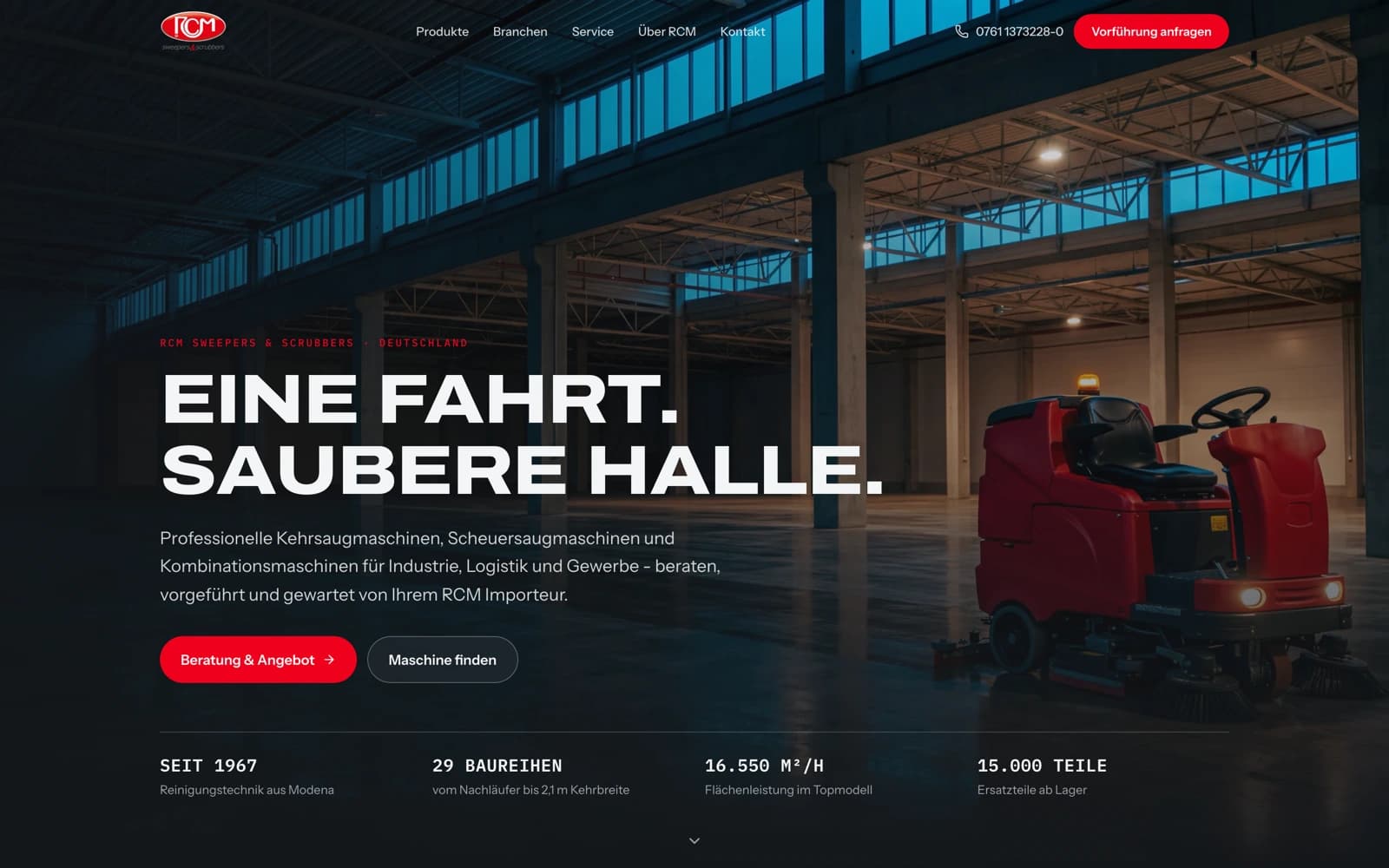 RCM - hero du site de matériel de nettoyage