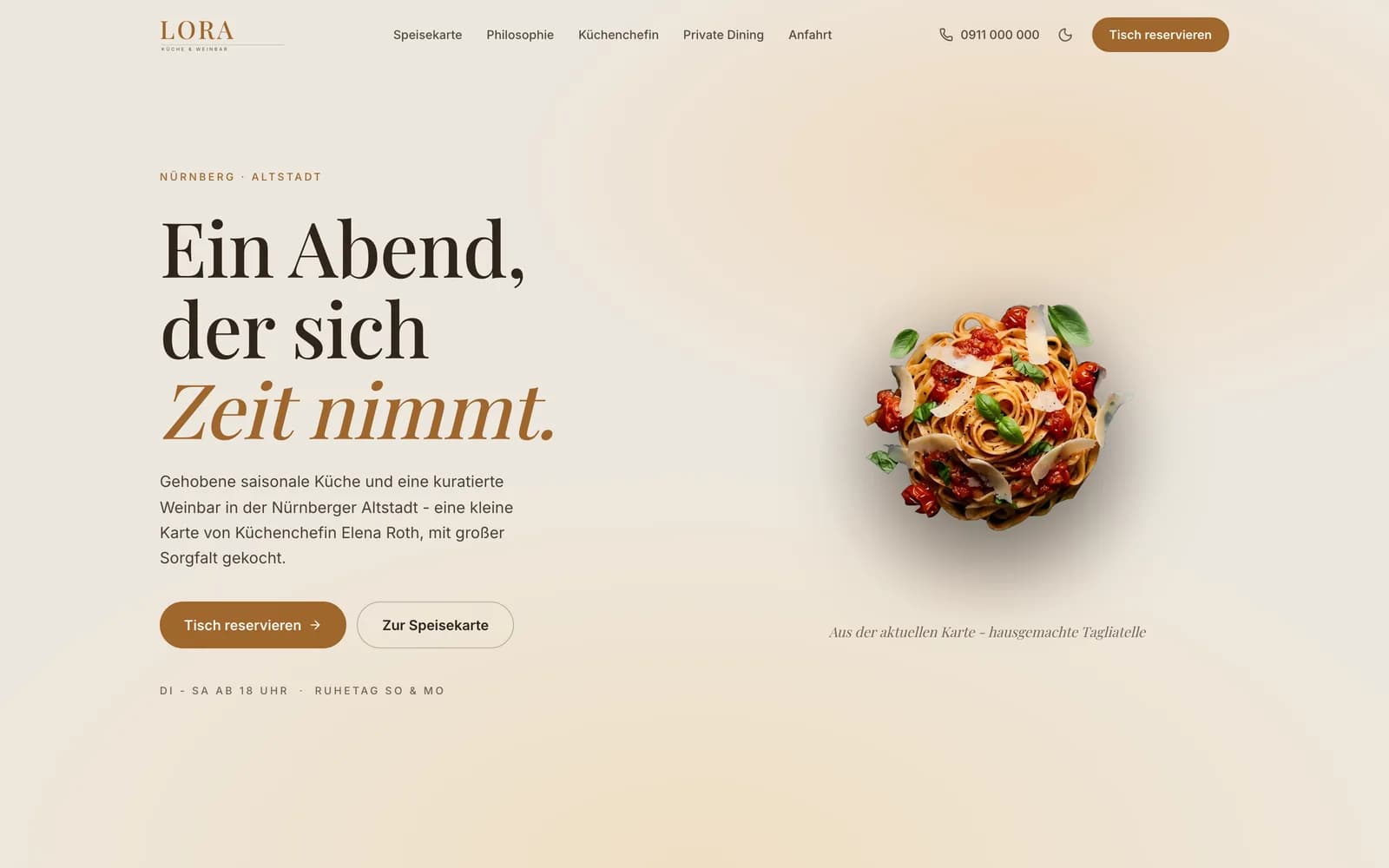 LORA studio concept for hospitality