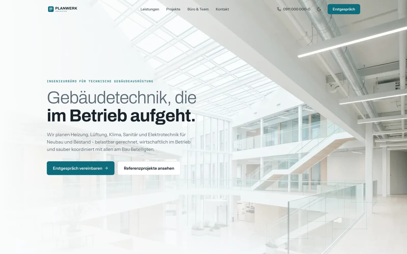 PLANWERK Studiokonzept für B2B-Dienstleistungen