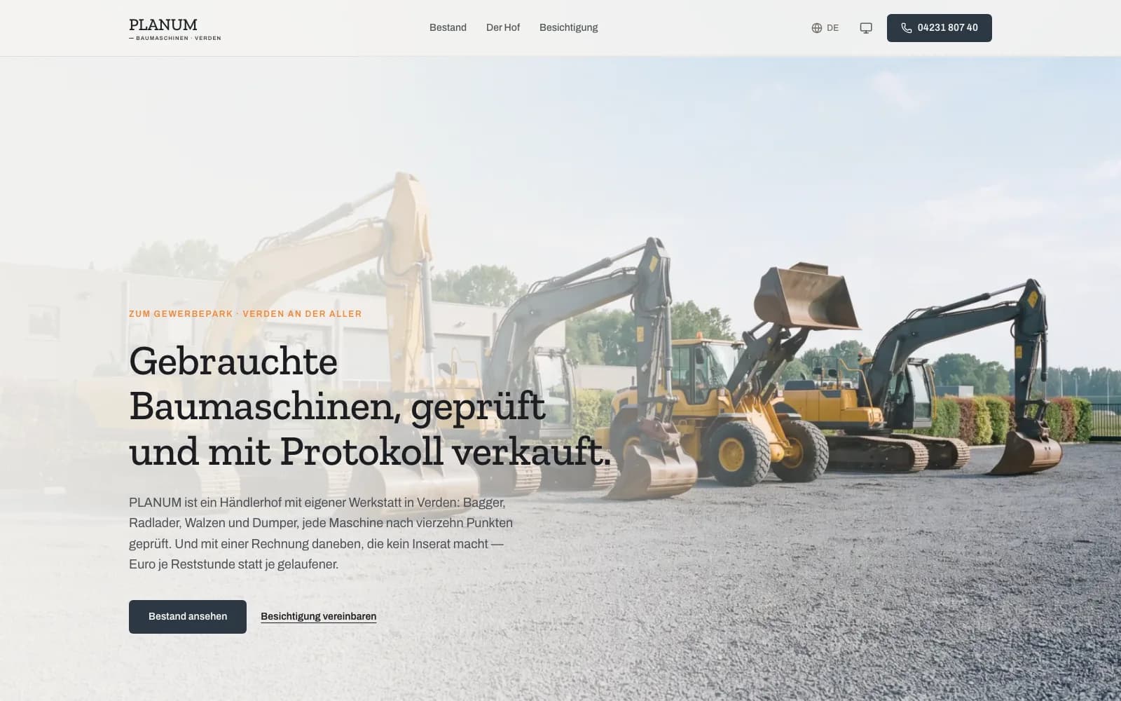 PLANUM — página de inicio del escaparate de estudio