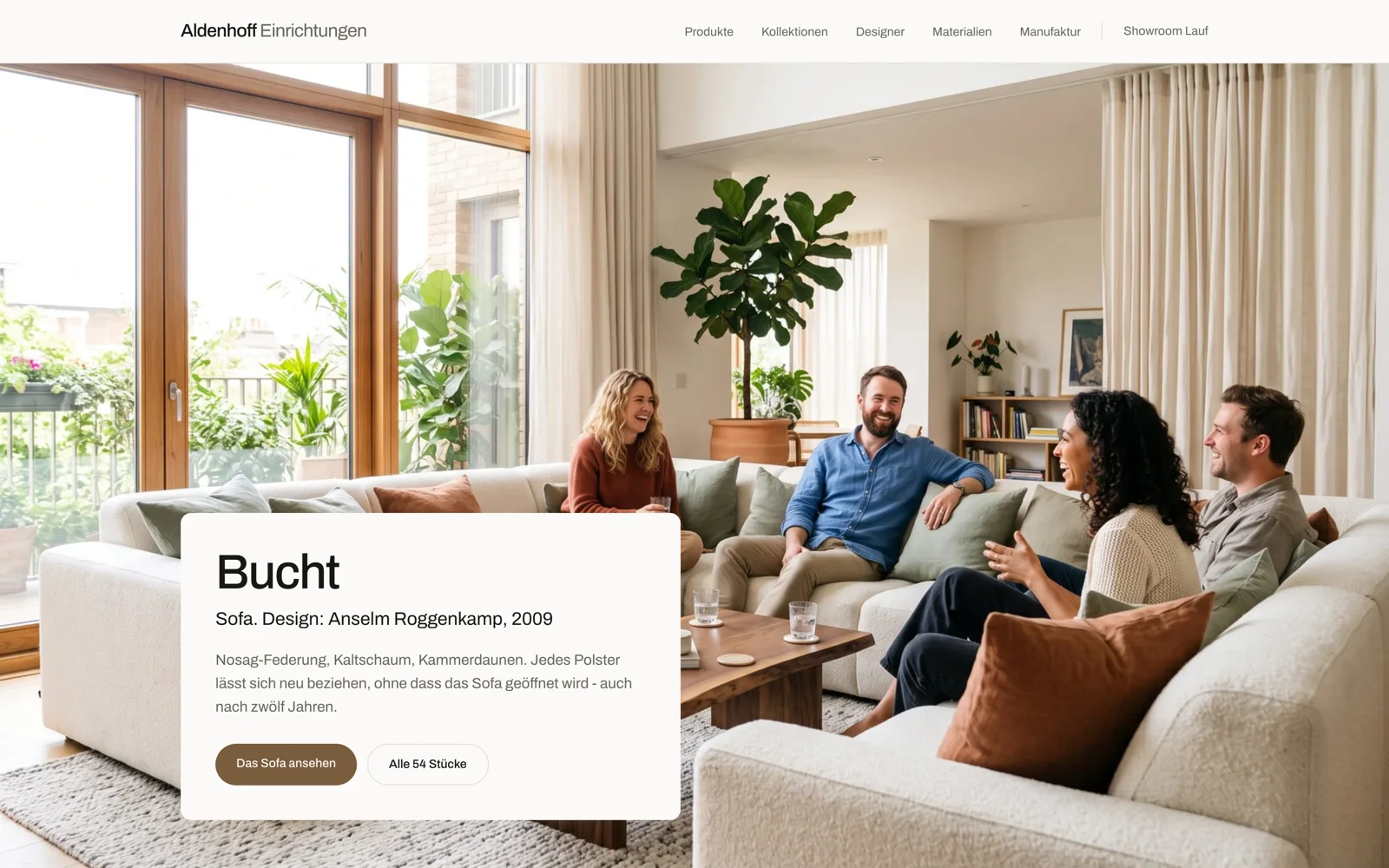 Furniture - home page of the industry template